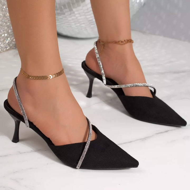 Point Toe Kitten Heels Sandals