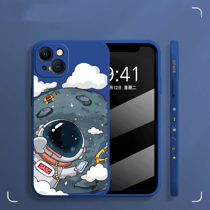 Rubik's Cube TPU Phone Case Side Astronaut