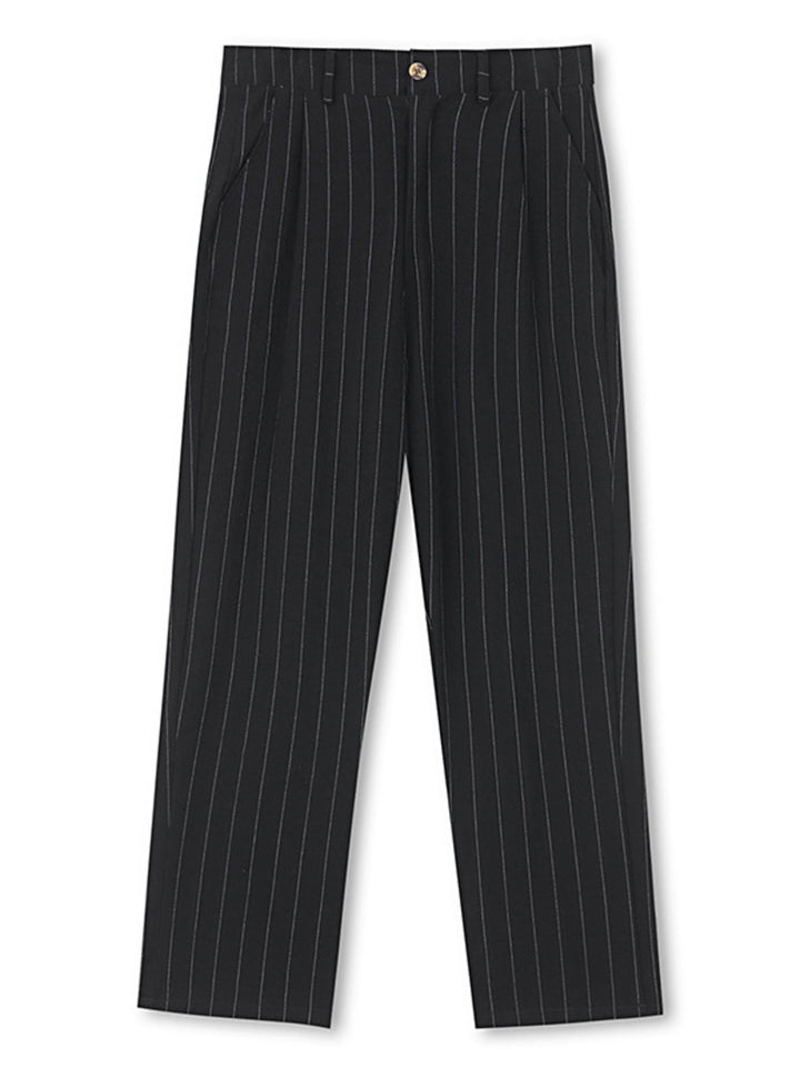 Men's Full Size Striped Wide Leg Pant Plus Size