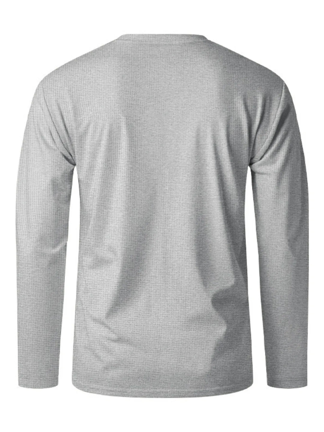 Men's Full Size Button Detail Long Sleeve T-Shirt Plus Size