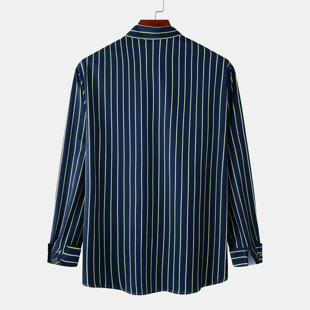 Men's Striped Button-Down Shirt
