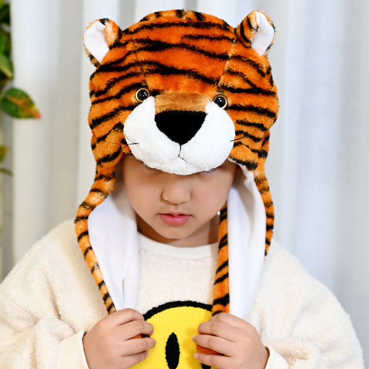 Cartoon Animal Plush Earflap Hat