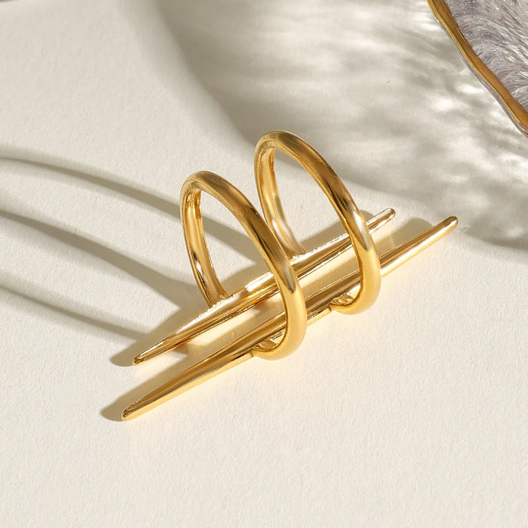 Stainless Steel Asymmetrical Ring