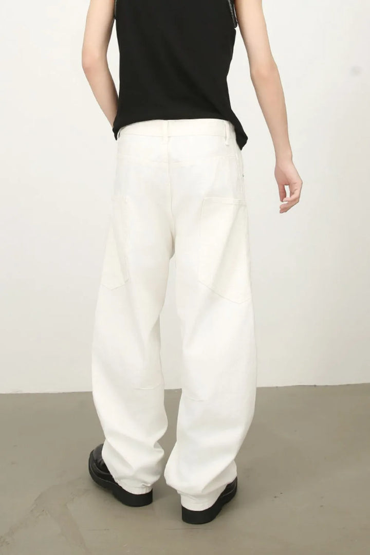 Men's Mid Rise Wide Leg Jeans