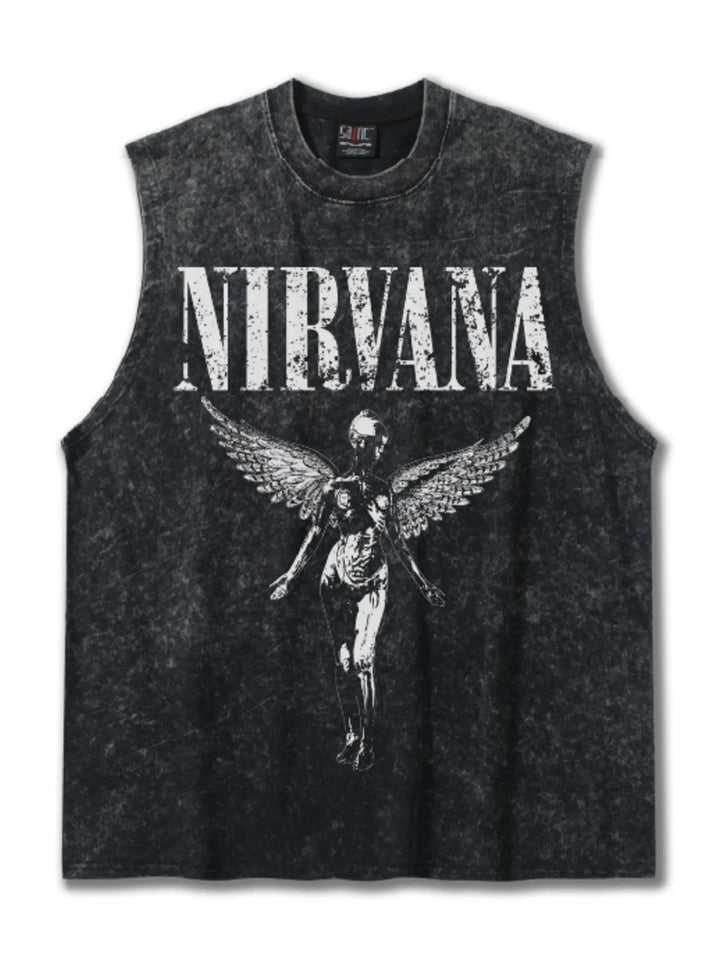 Men's Graphic Round Neck Tank