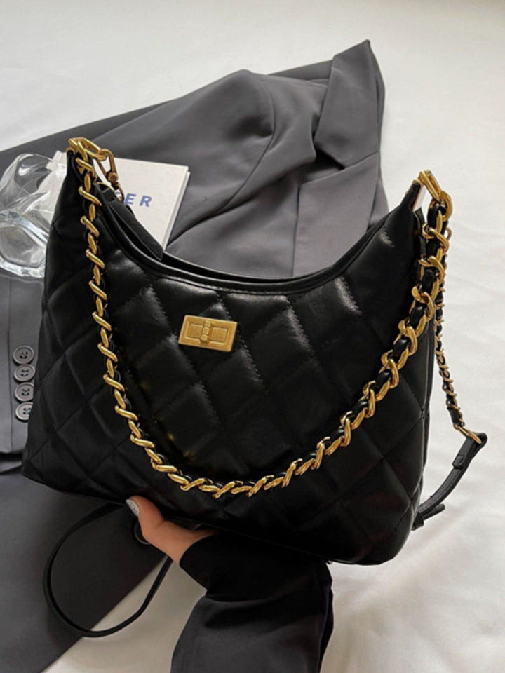 Quilted Chain Strap Shoulder Bag