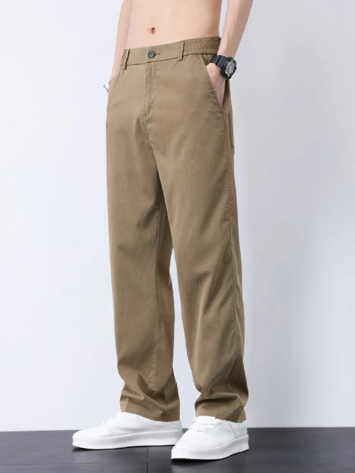 Men's Plus Size Casual Straight-Leg Pants