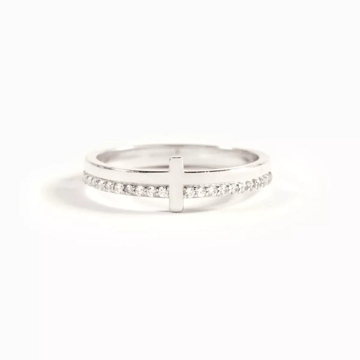 925 Sterling Silver Cross Ring