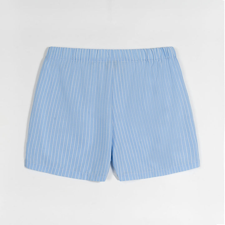 Mens Summer Lightweight Loose-fit Striped Ultra-short Shorts Minimalist Style