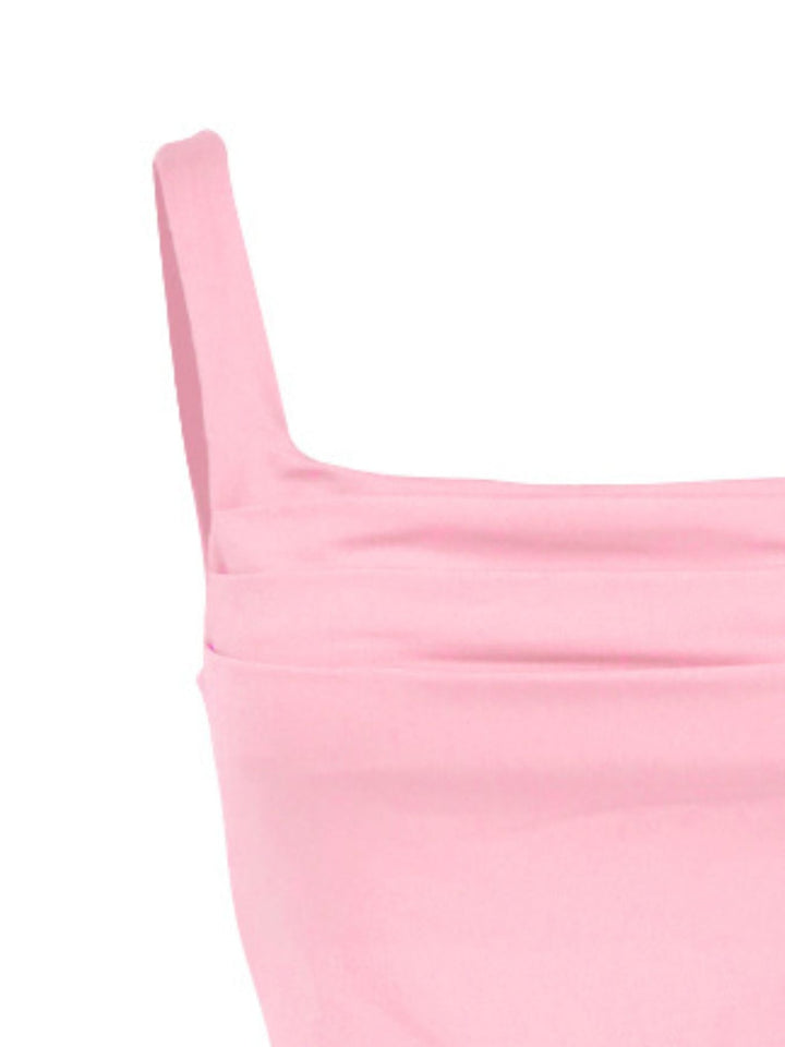 Ruched Square Neck Tank