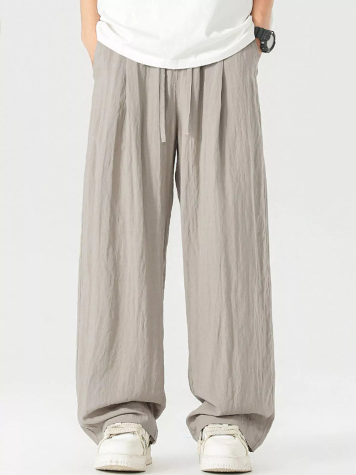 Men's Full Size Lightweight Wide Leg Pants Plus Size
