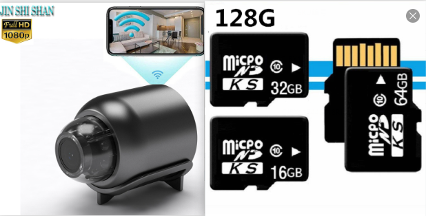 1080P Hd Night Vision Small Monitor Wireless Wifi Remote Surveillance Camera Home Network Camera
