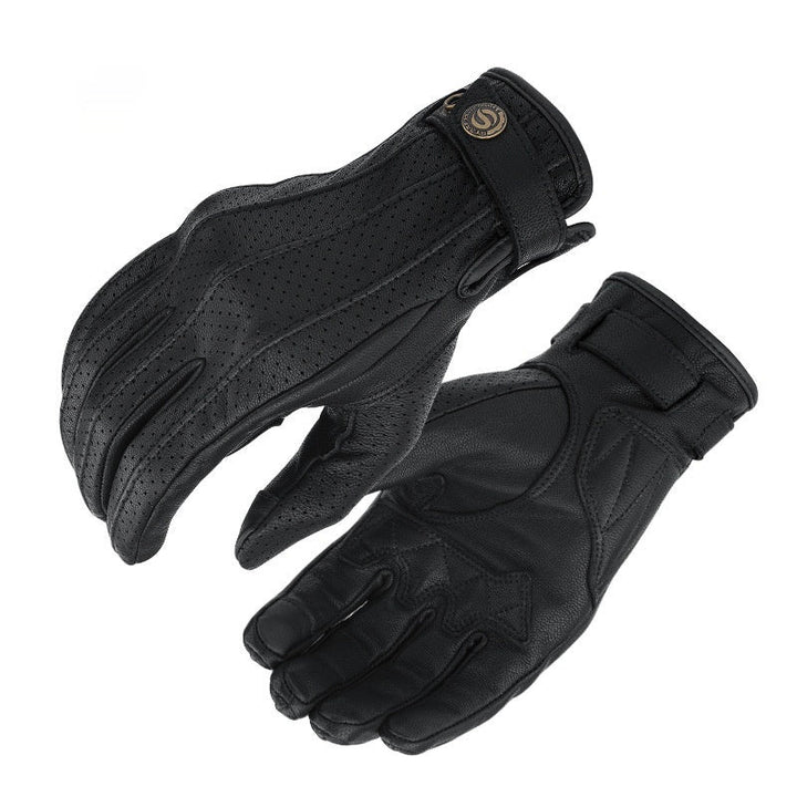 Motorcycle Gloves Chamois Leather For Men And Women