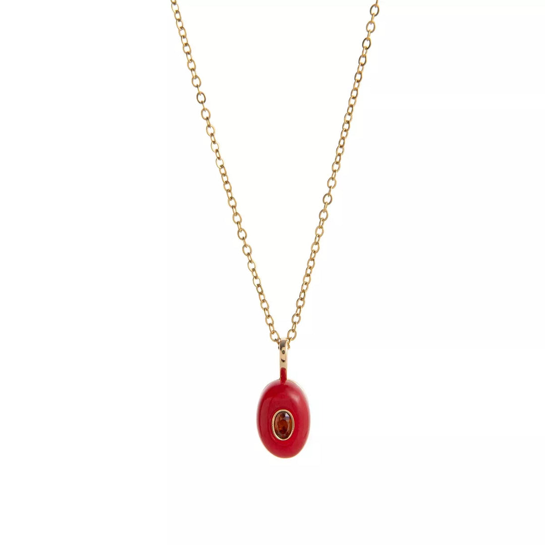 Natural Stone Pendant Necklace