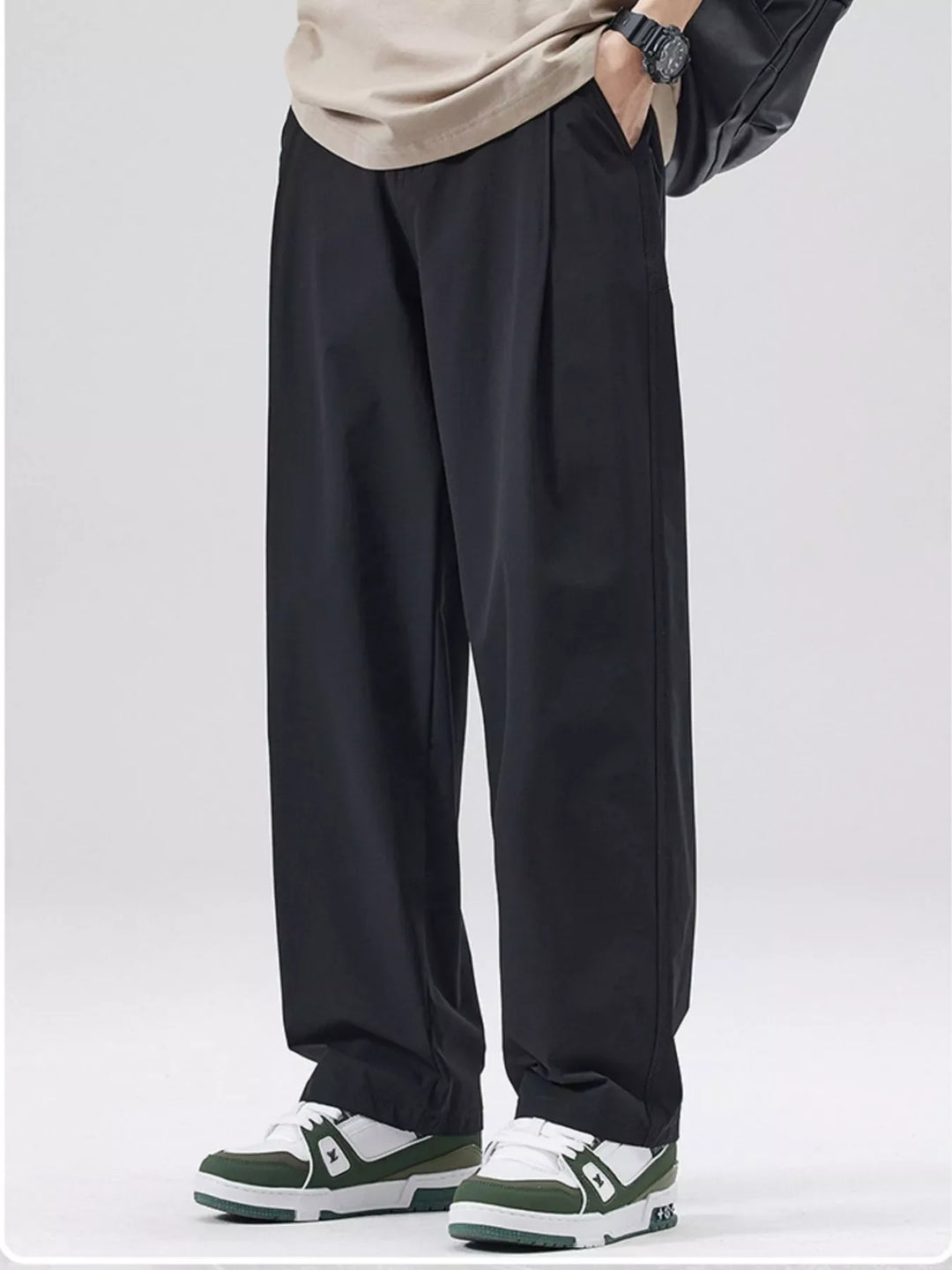 Men's Full Size Wide Leg Casual Pants Plus Size