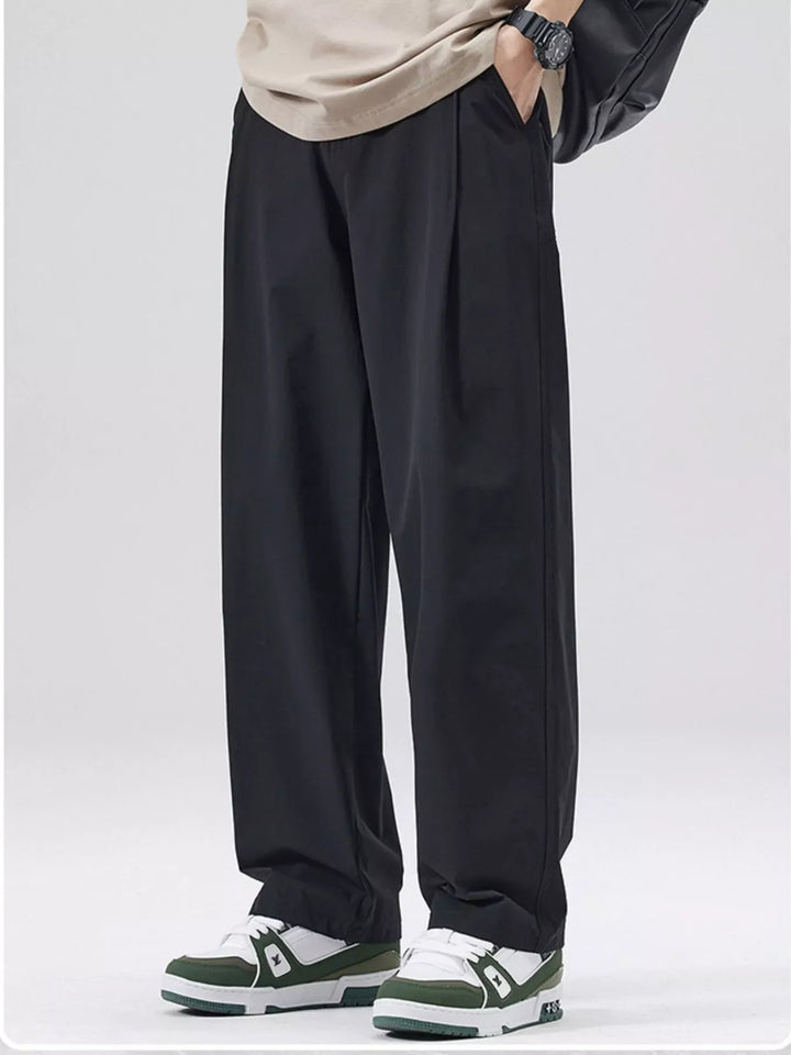Men's Full Size Wide Leg Casual Pants Plus Size