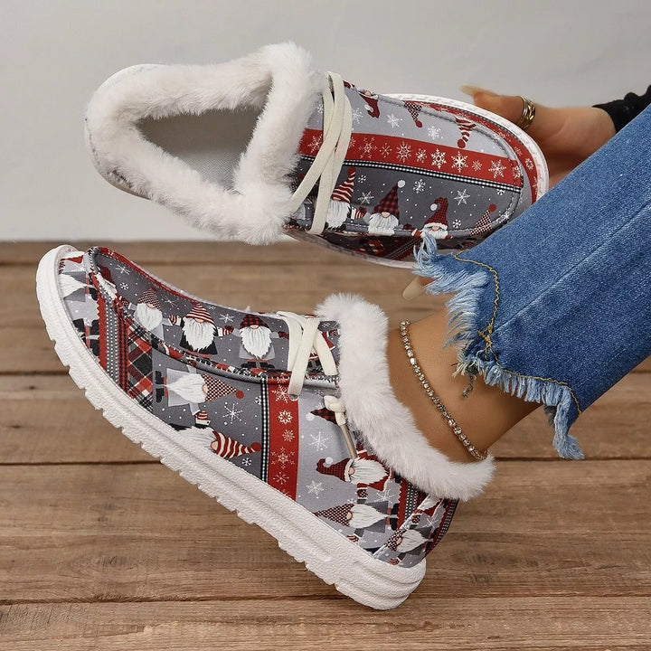 Christmas Round Toe Loafers
