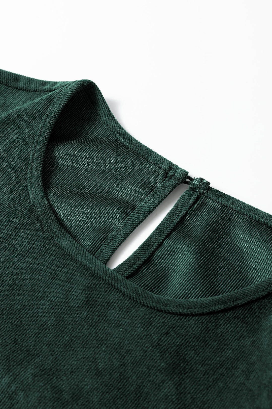 Mist Green Lantern Sleeve Tiered Mini Dress