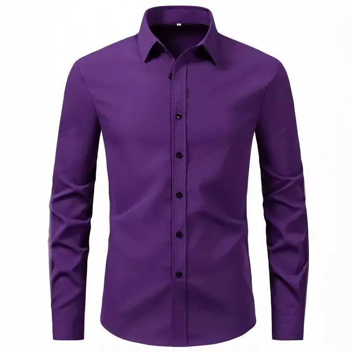 Men's Plus Size Button Up Long Sleeve Shirt