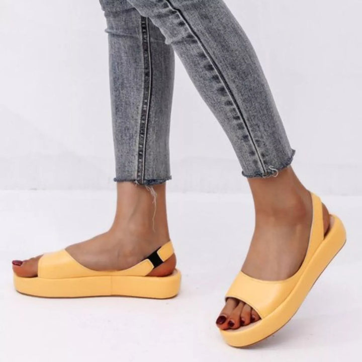 Peep Toe Platform Sandals
