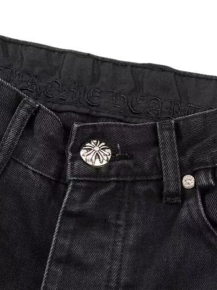 Men's Plus Size Cross Loose Fit Jeans