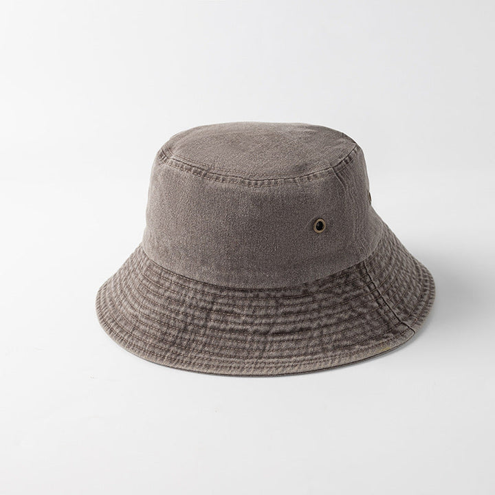 Personalized Distressed Simple Solid-Colored Bucket Hat
