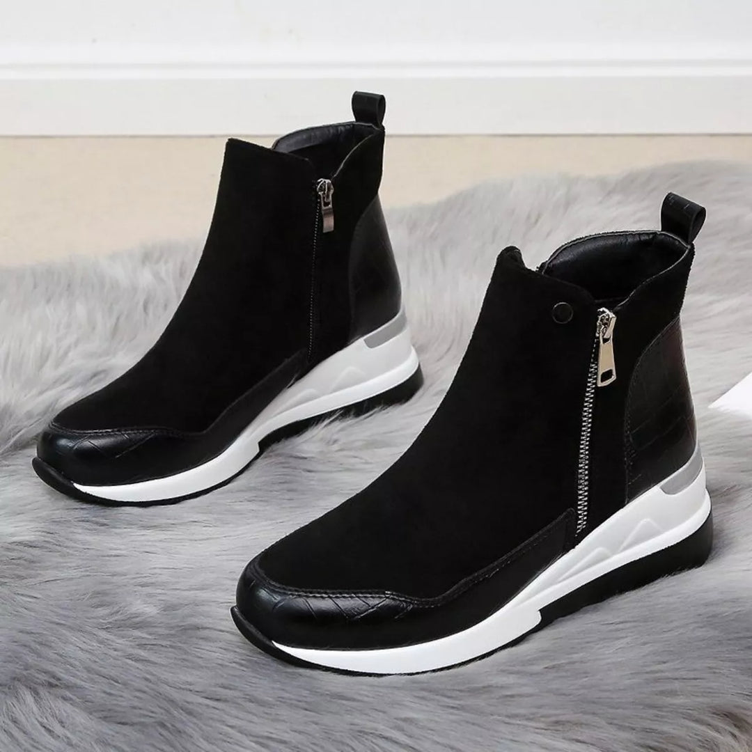 Side Zipper Ankle Boots
