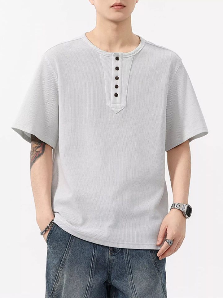 Men's Plus Size Round Neck Short Sleeve T-Shirt