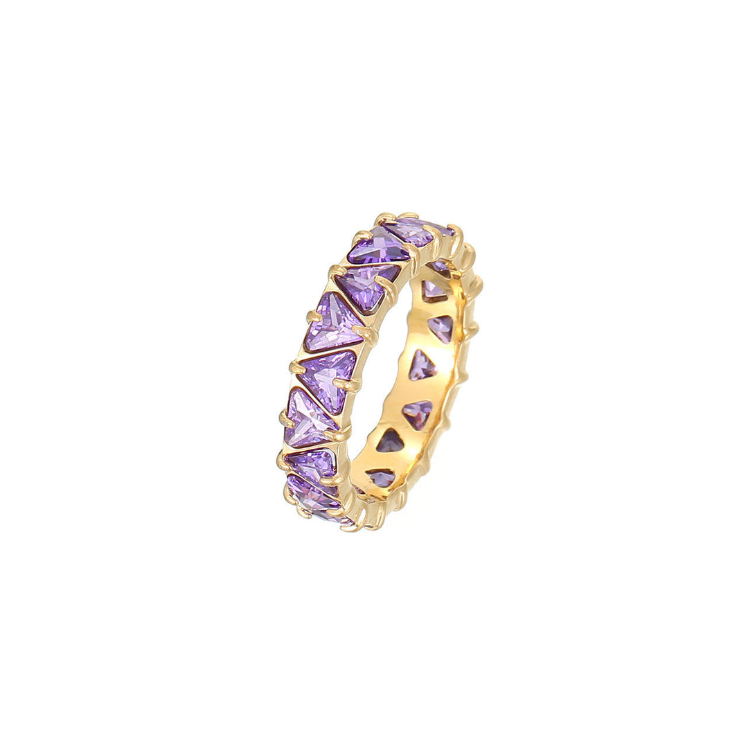 Fashionable Colorful Zircon Ring For Women
