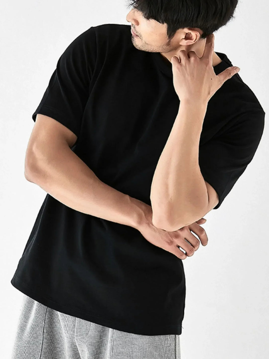 Men's Full Size Round Neck Short Sleeve T-Shirt Plus Size