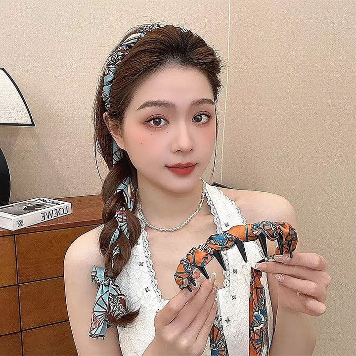 Bow Braided Hair Band For Women