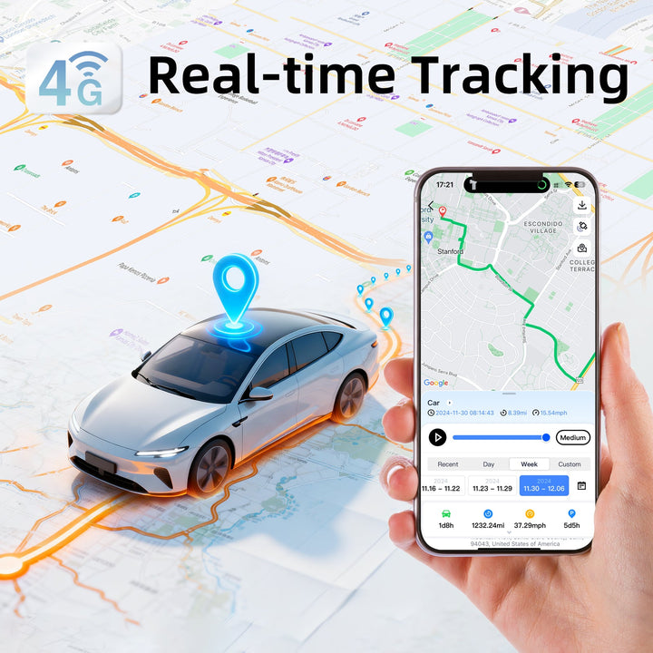 Anti-Theft Hidden GPS Tracker With Remote Control Real-Time Vehicle Tracker For Car, Truck, Motorcycle & Luggage, Subscription Required