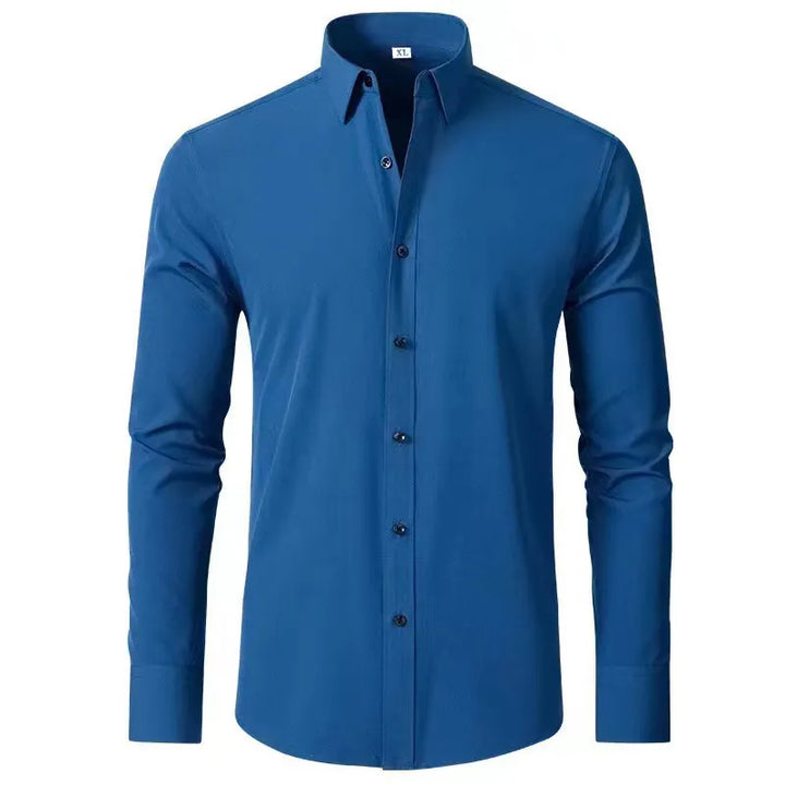 Men's Plus Size Button Up Long Sleeve Shirt