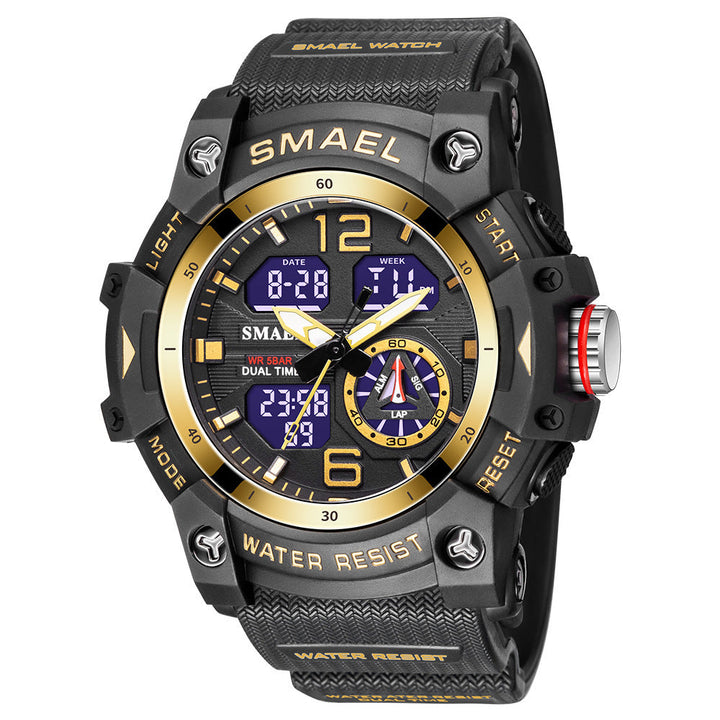 Mens Outdoor Transparent Watch With A Cool Dual-display Design