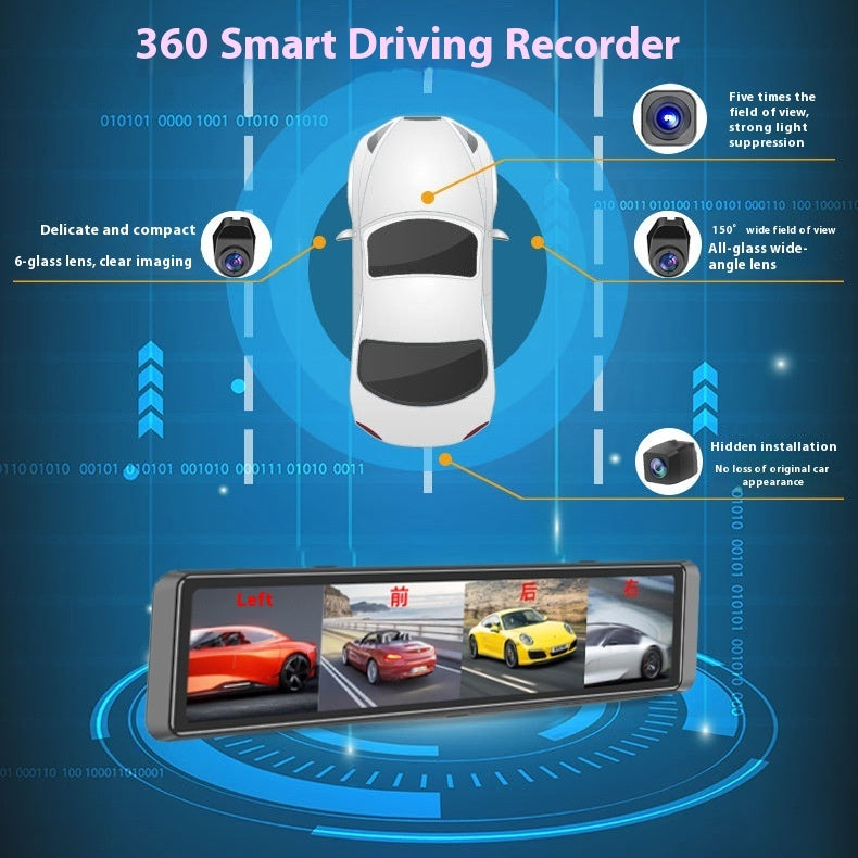 360 Degree Blind Zone Warning HD Car DVR