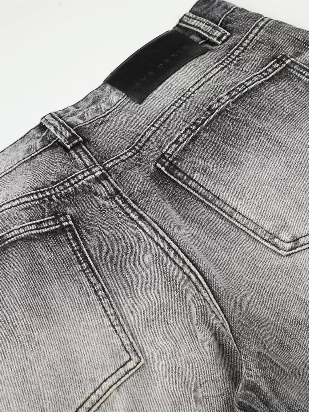 Men's Full Size Vintage Wash Wide Leg Jeans Plus Size