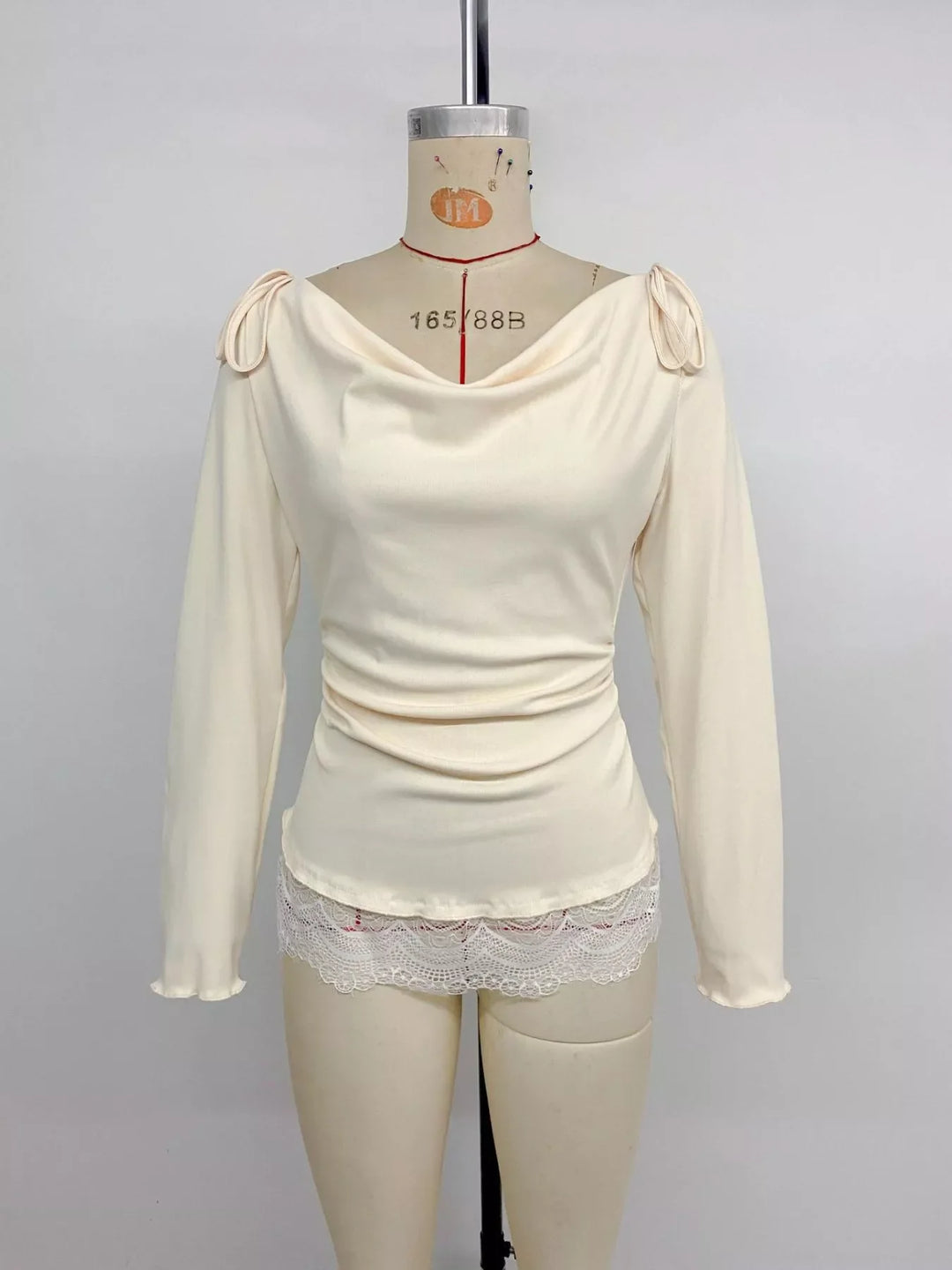 Lace Trim Long Sleeve T-Shirt