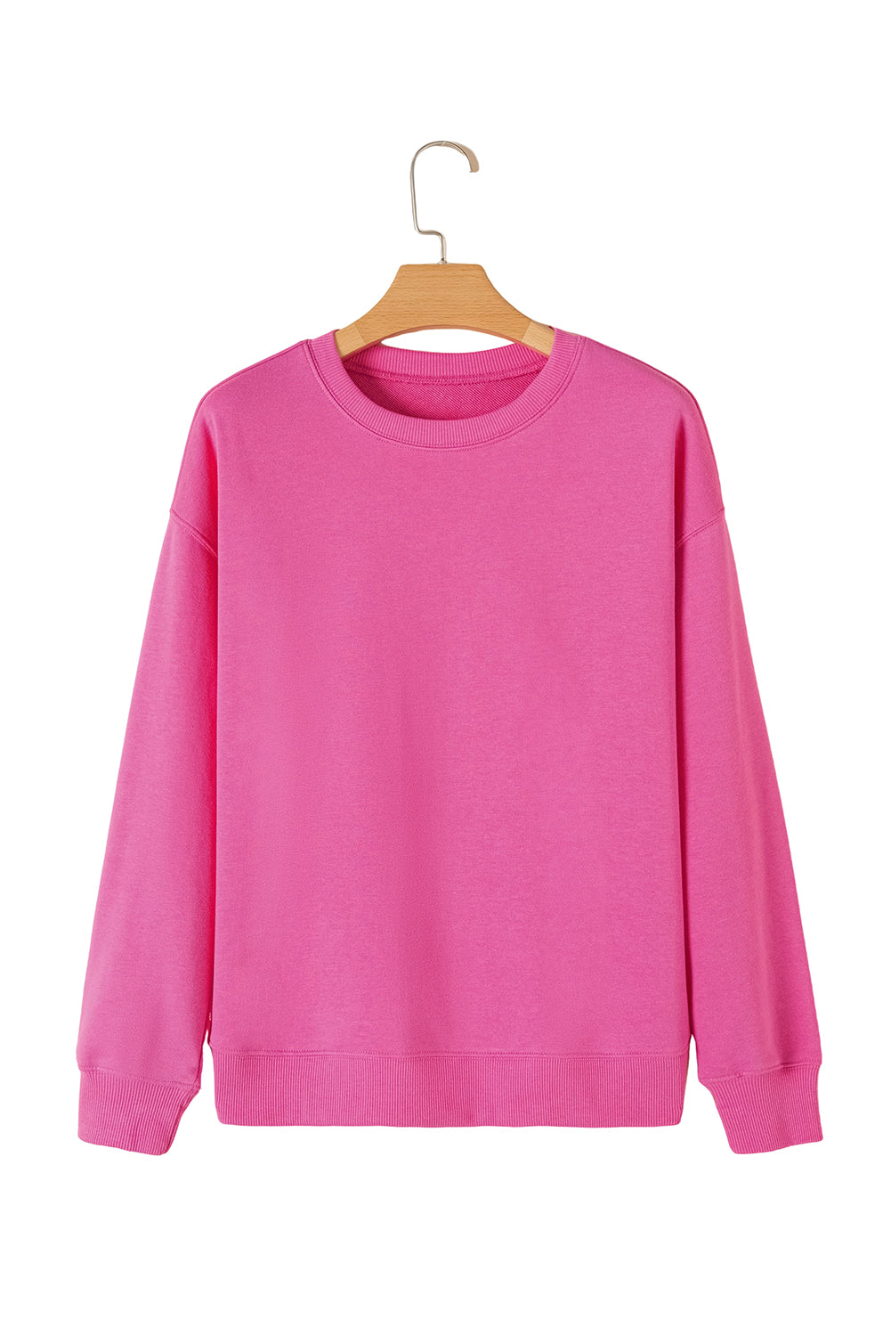 Bonbon Solid Classic Crewneck Pullover Sweatshirt