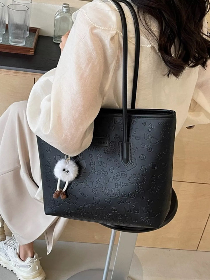 Embossed Pattern Tote Bag