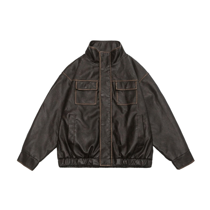 American Retro Biker's Leather Loose