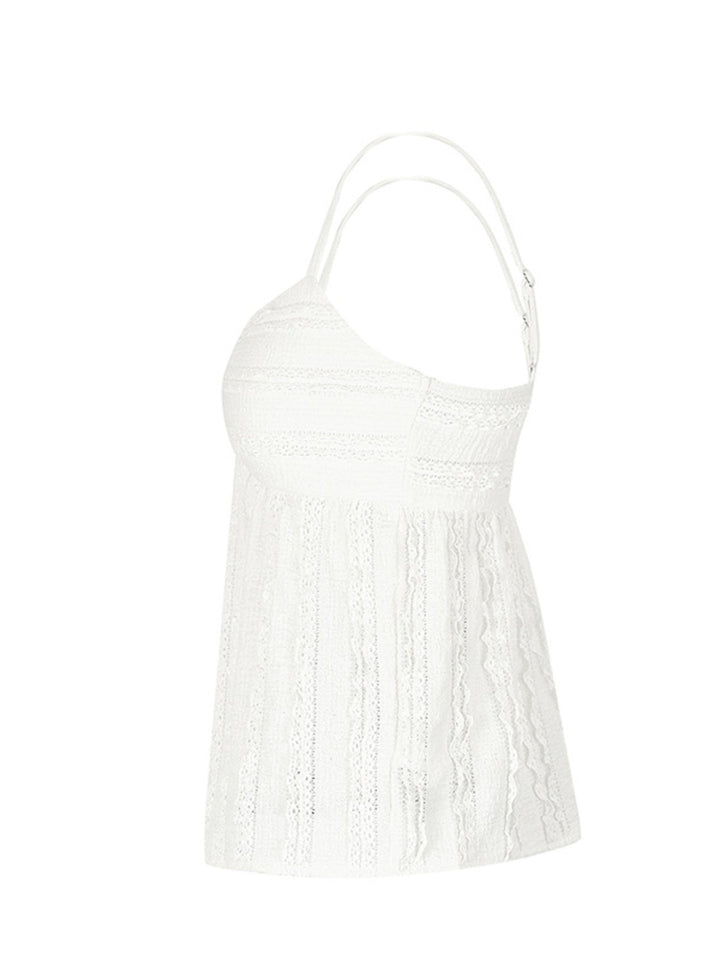 Textured Sweetheart Neck Cami