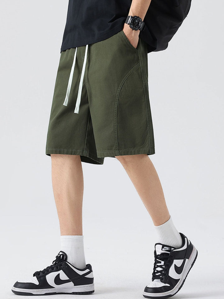 Men's Full Size Casual Loose-Fit Drawstring Shorts Plus Size