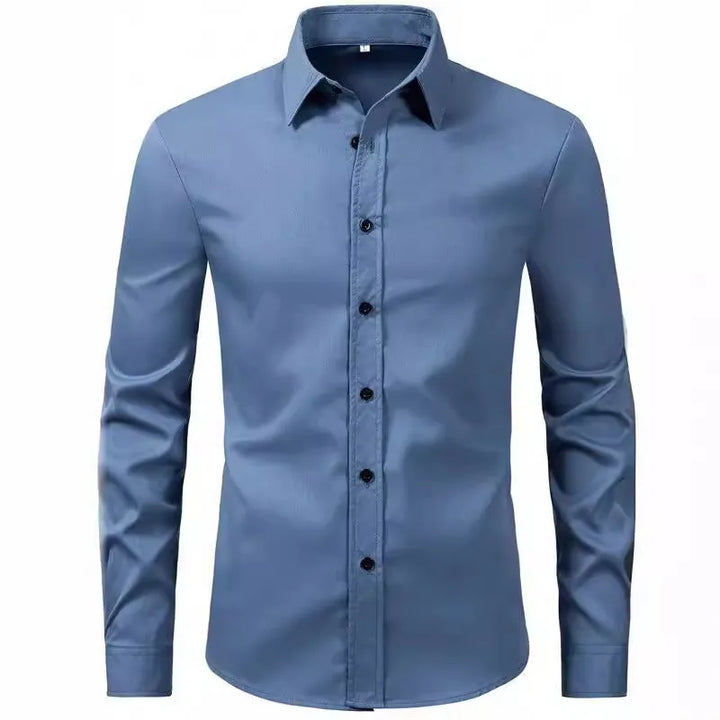 Men's Plus Size Button Up Long Sleeve Shirt