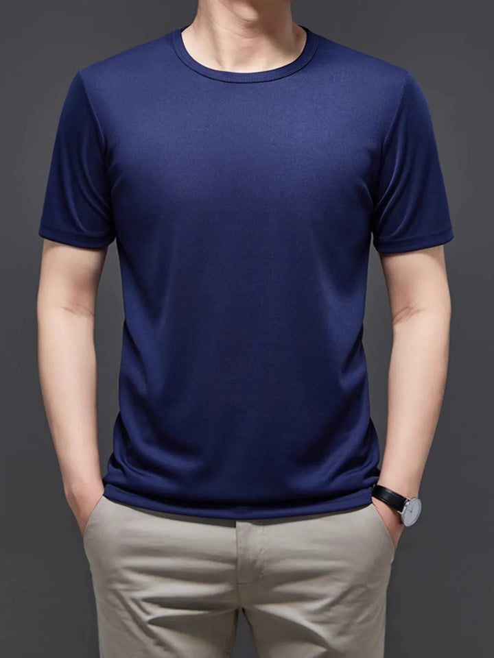 Men's Plus Size Round Neck Short Sleeve T-Shirt