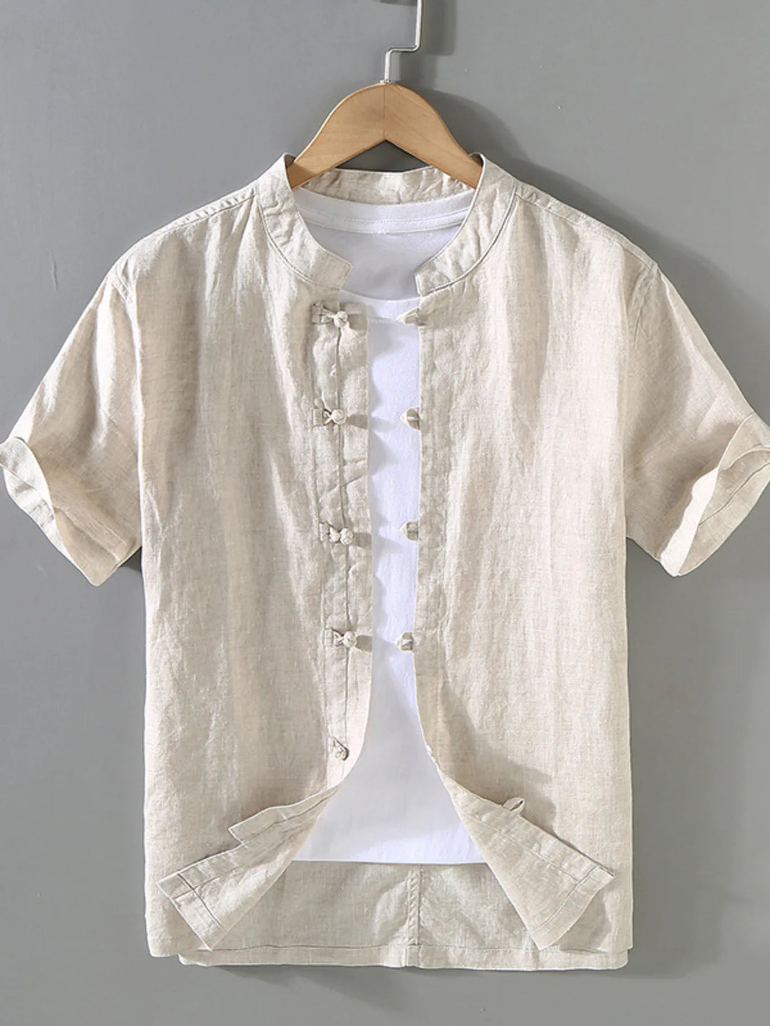 Men's Plus Size Button Up Short Sleeve Shirt