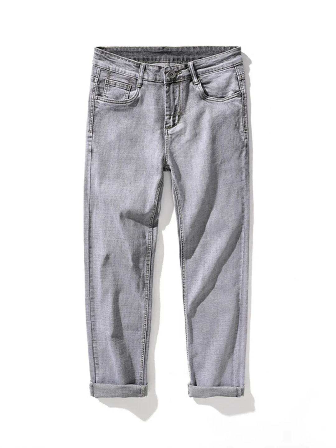 Men's Slim Fit Washed Jeans