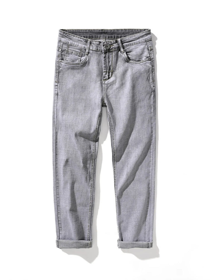 Men's Slim Fit Washed Jeans