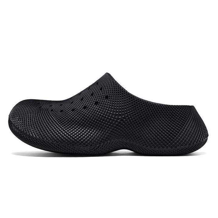 Outerwear 3D-textured Squishy-soft Closed-toe Slippers
