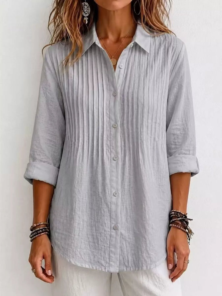 Men's Full Size Button Up Long Sleeve Shirt Plus Size