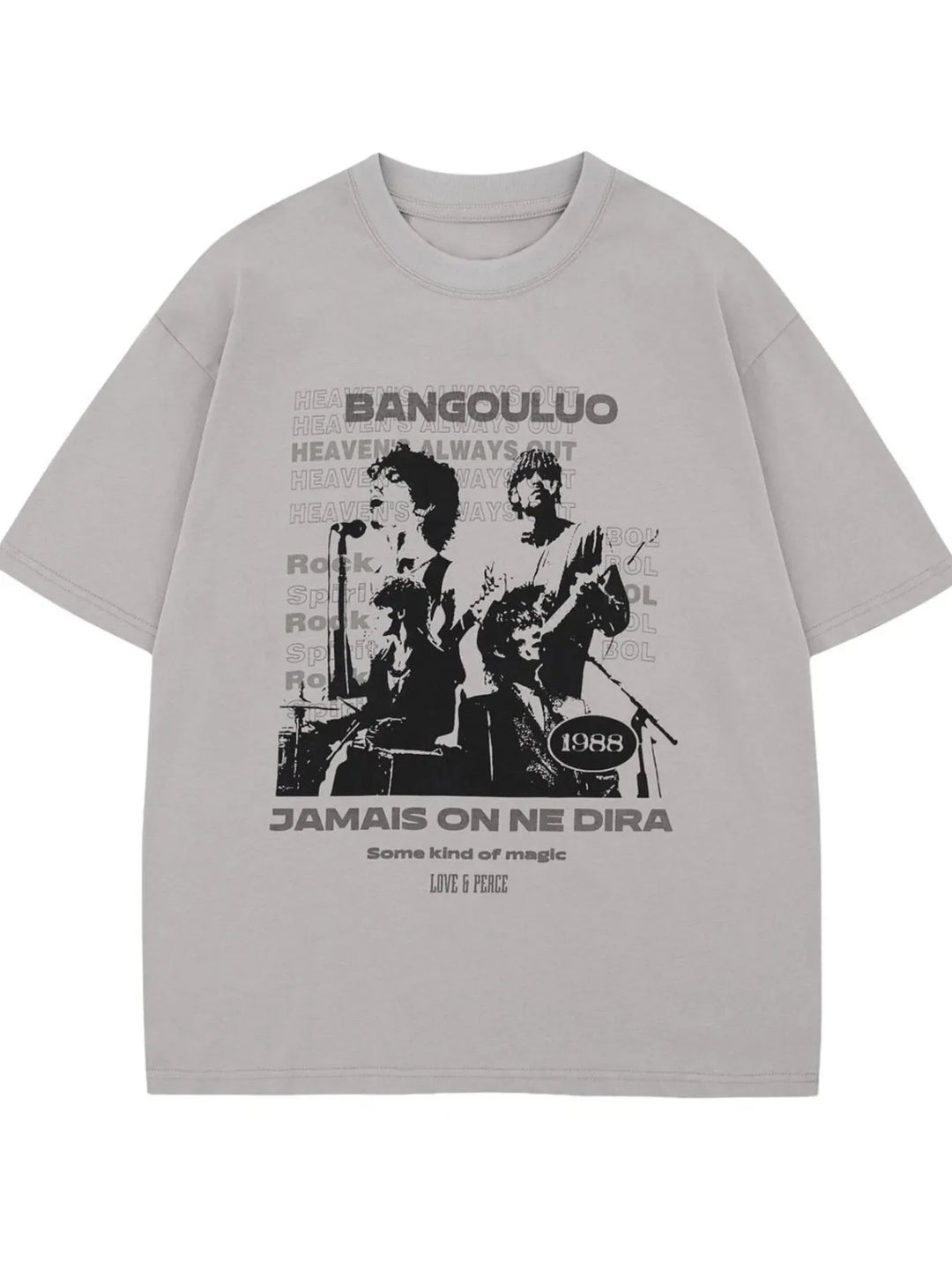Men's Graphic Round Neck Oversized T-Shirt